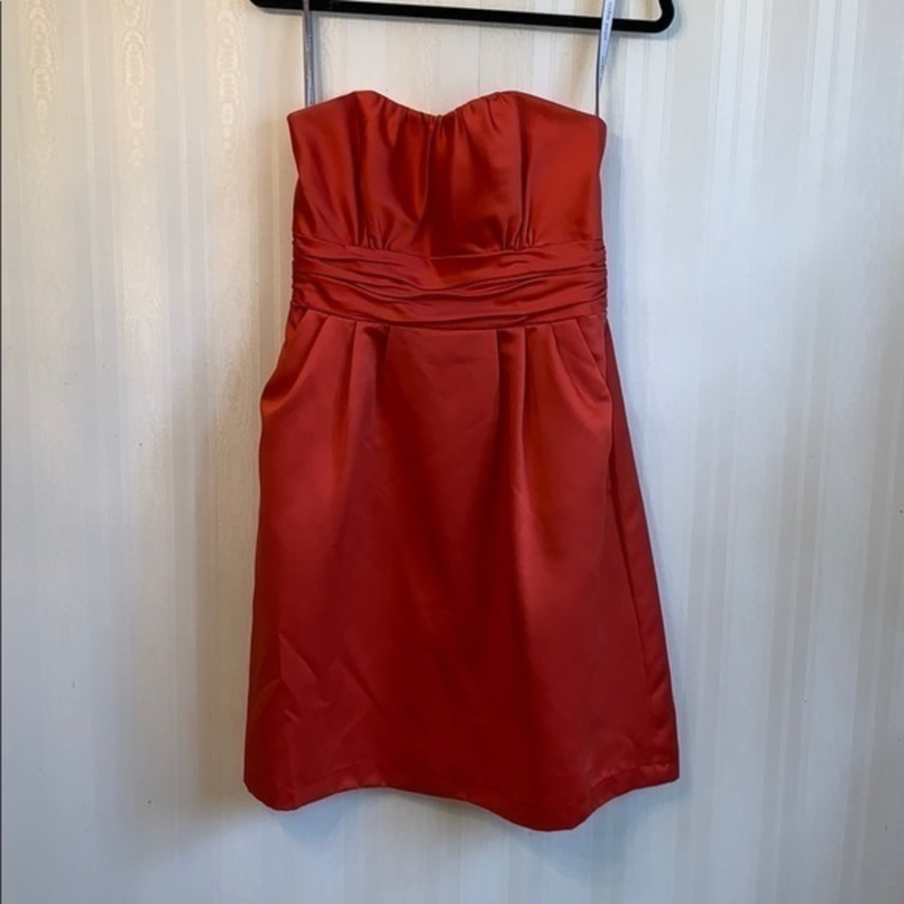 Alfred Angelo short strapless bridesmaid‎ dress